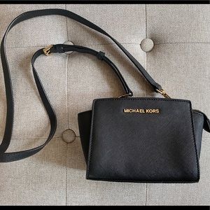 SOLD Michael Kors Selma Mini Leather Crossbody